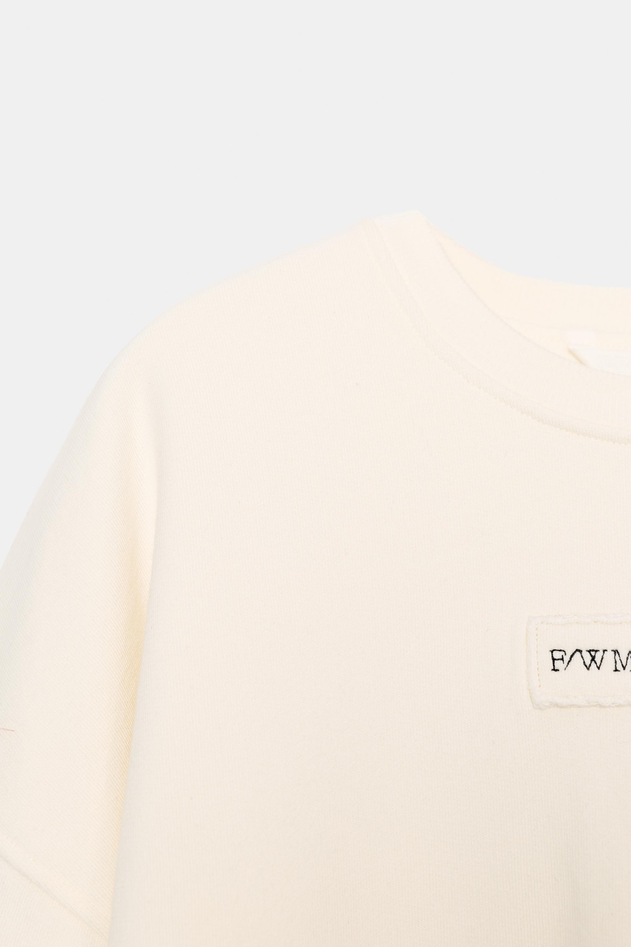 EMBROIDERED BALLOON TEXT SWEATSHIRT